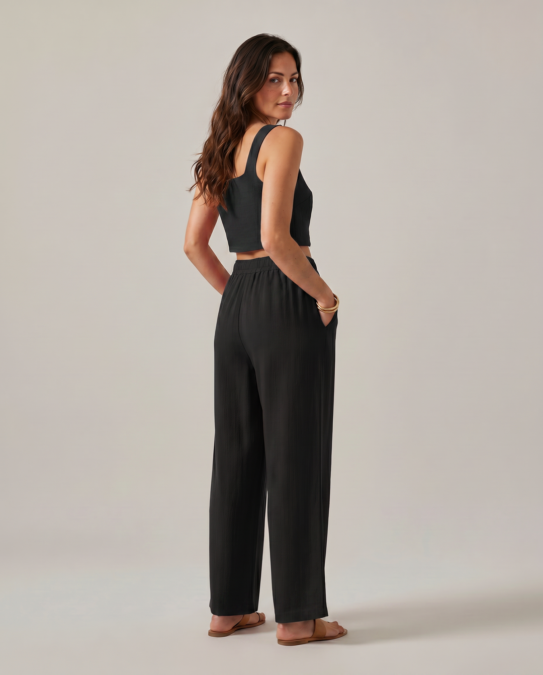 Marilyn | Two-Piece Set with Wide-Leg Trousers
