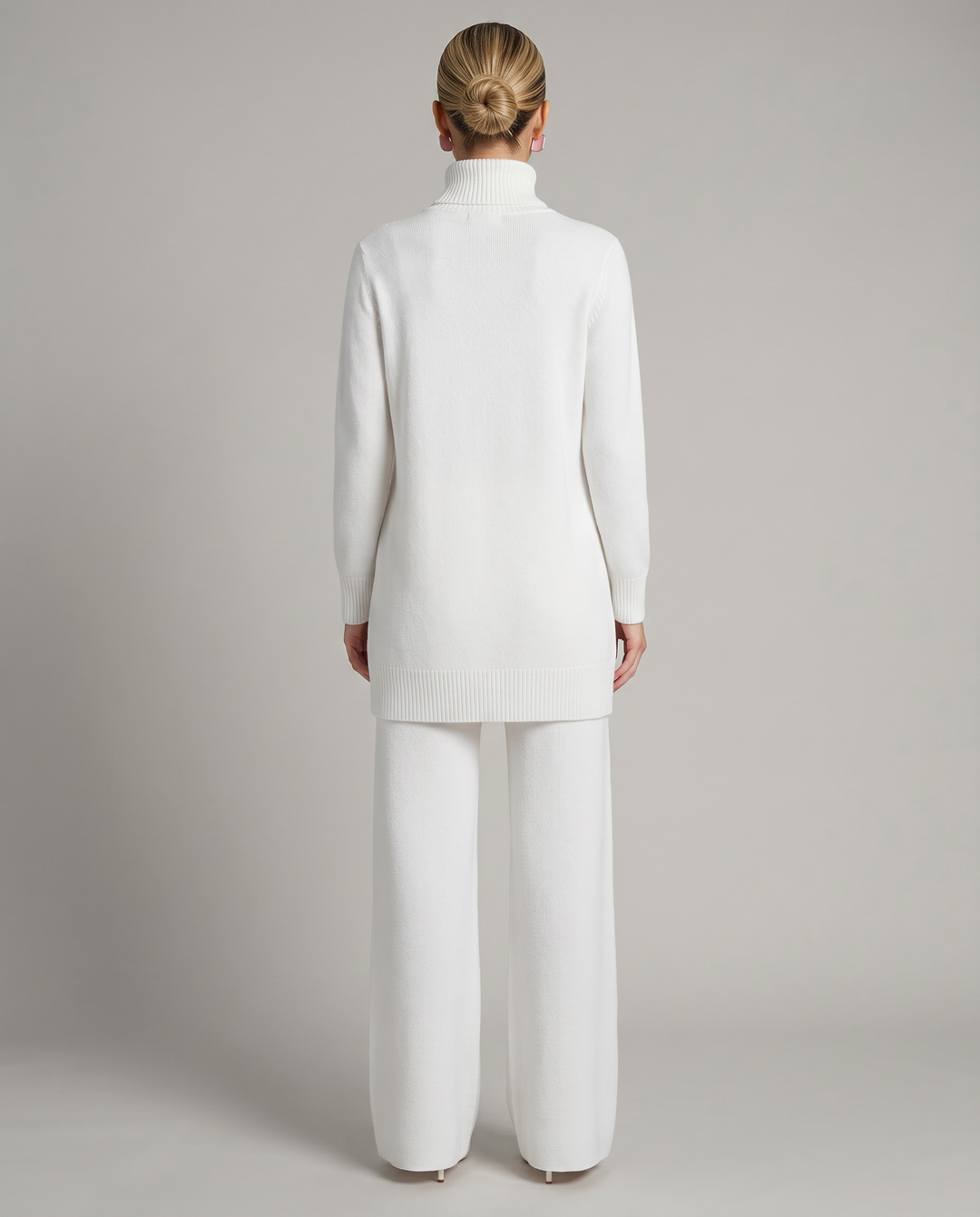 Harper | Knit Set with Wide-Leg Trousers