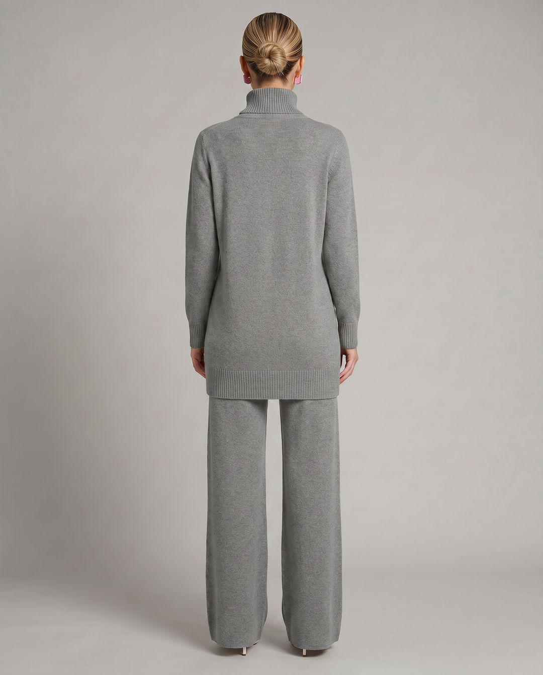 Harper | Knit Set with Wide-Leg Trousers