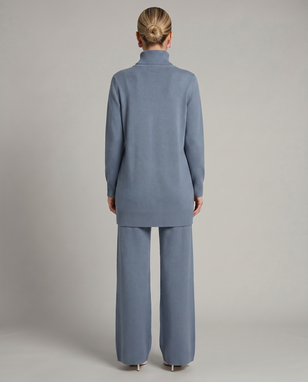 Harper | Knit Set with Wide-Leg Trousers