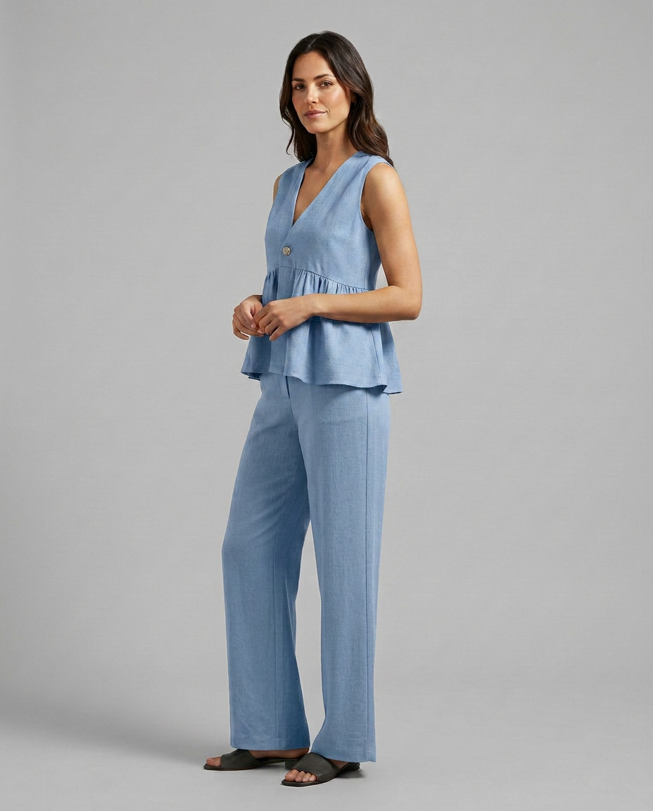 Elaine | Two-Piece Set with Wide Trousers
