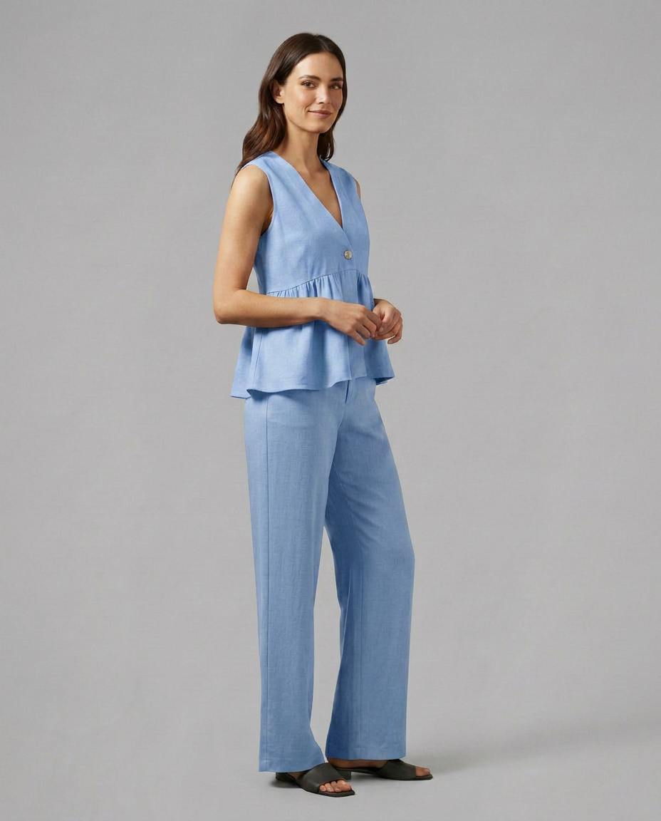 Elaine | Two-Piece Set with Wide Trousers