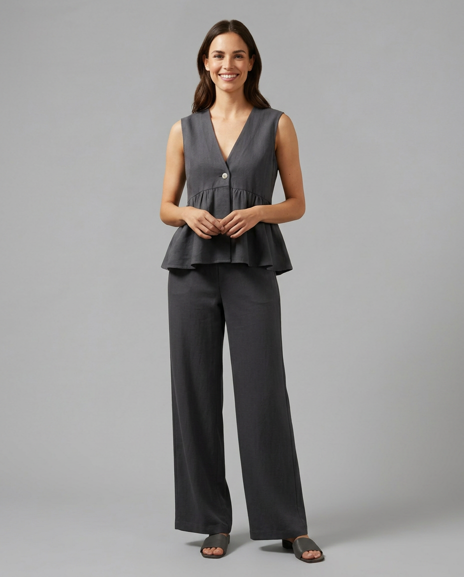 Elaine | Two-Piece Set with Wide Trousers