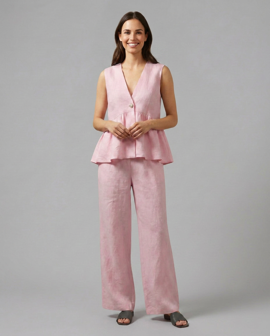 Elaine | Two-Piece Set with Wide Trousers