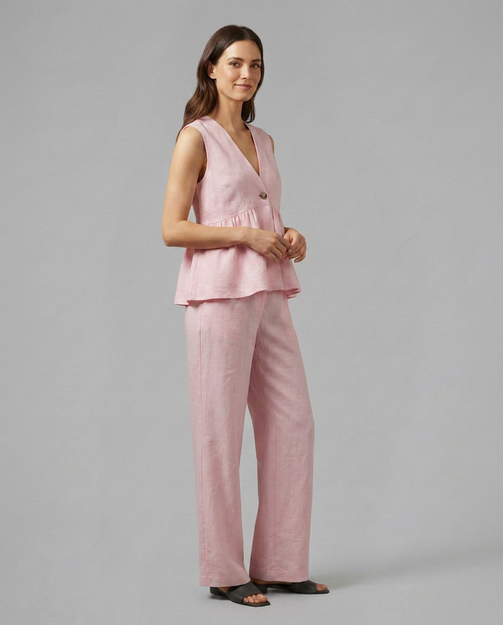 Elaine | Two-Piece Set with Wide Trousers