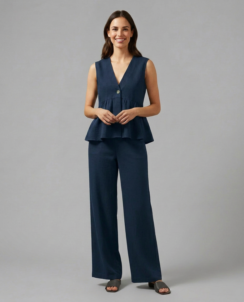 Elaine | Two-Piece Set with Wide Trousers