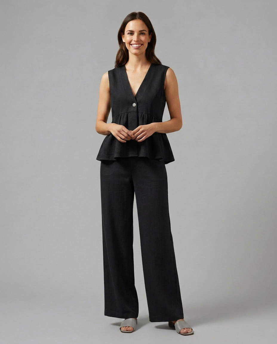 Elaine | Two-Piece Set with Wide Trousers
