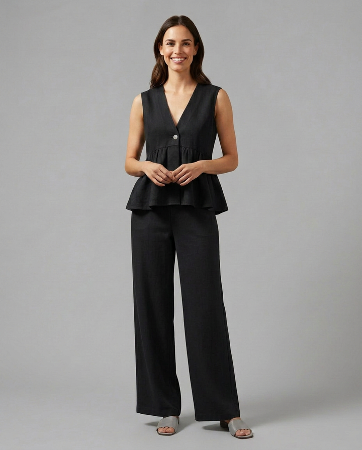 Elaine | Two-Piece Set with Wide Trousers