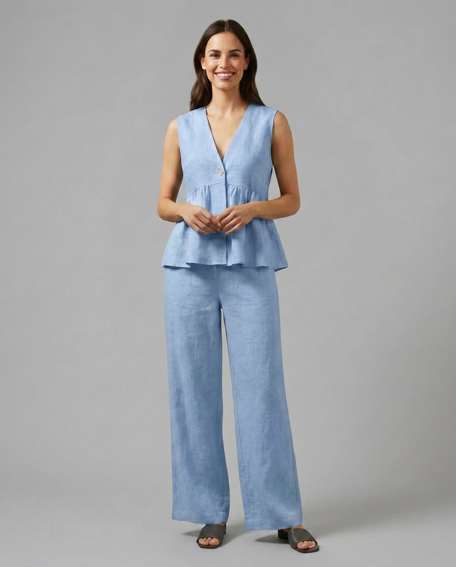 Elaine | Two-Piece Set with Wide Trousers