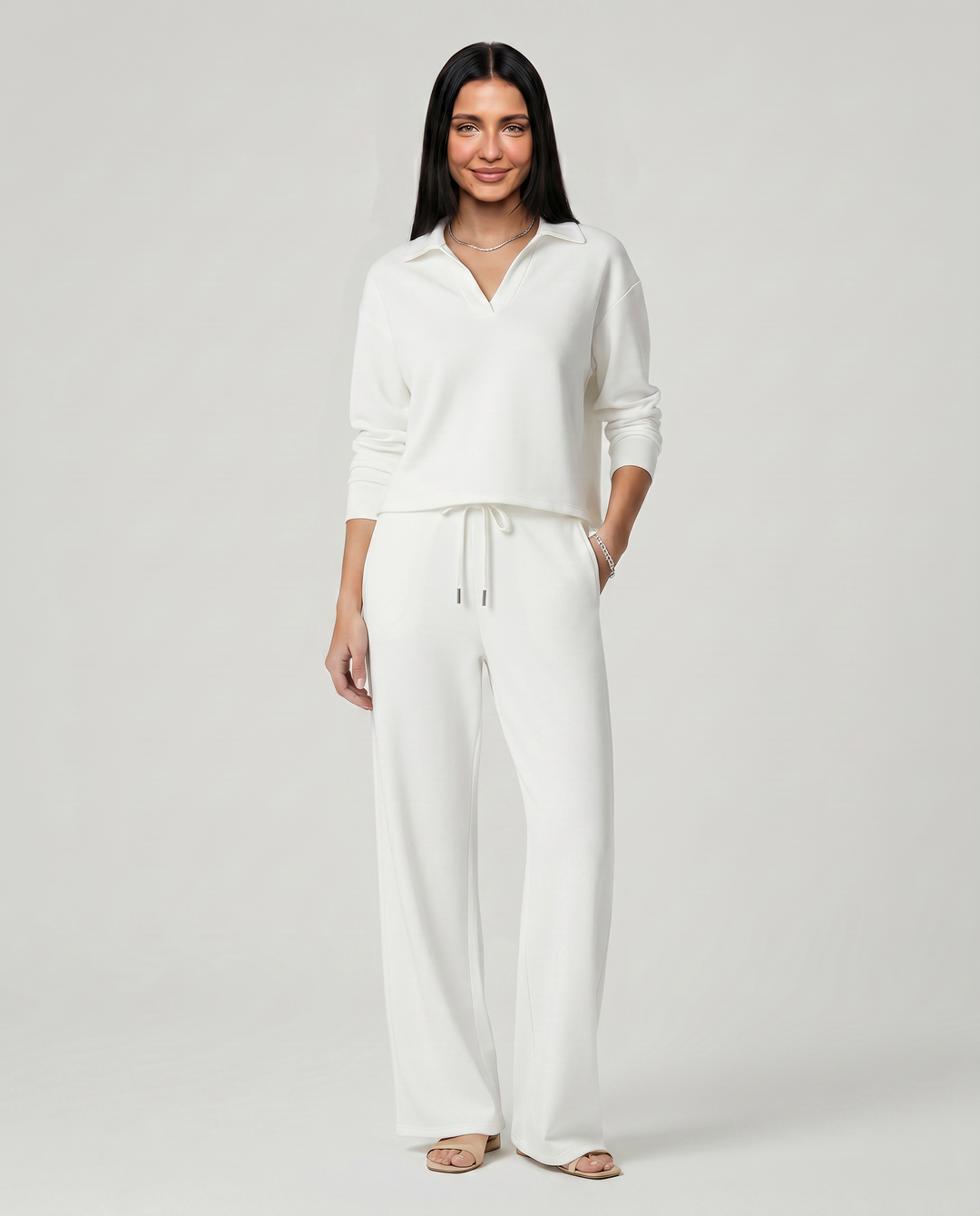 Ariana | Two-Piece Set with Wide-Leg Trousers