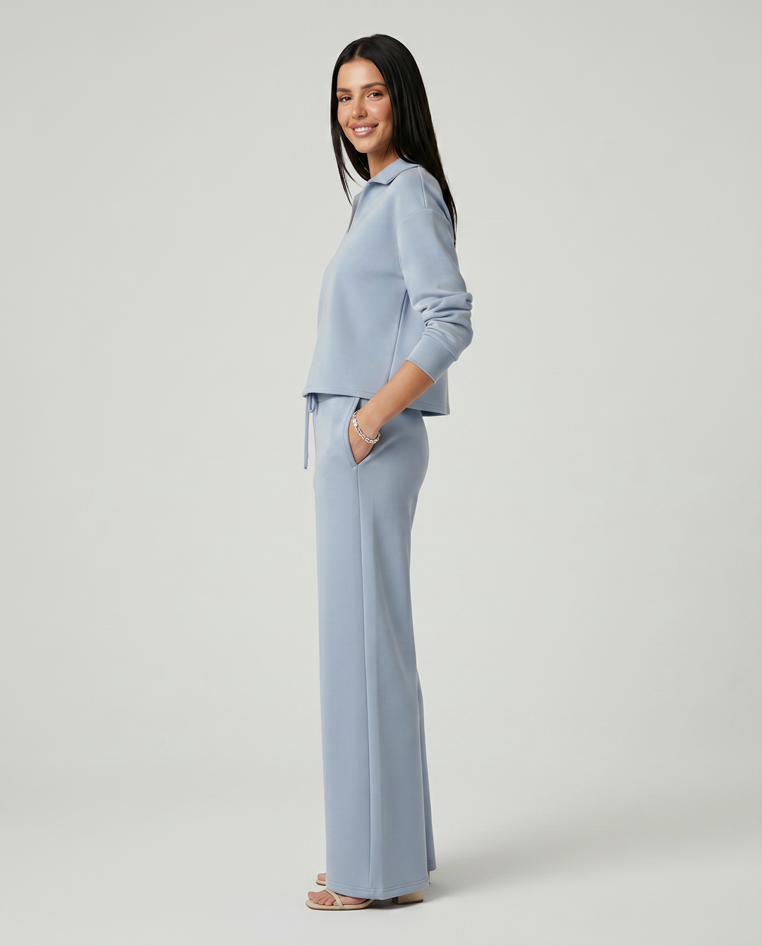 Ariana | Two-Piece Set with Wide-Leg Trousers