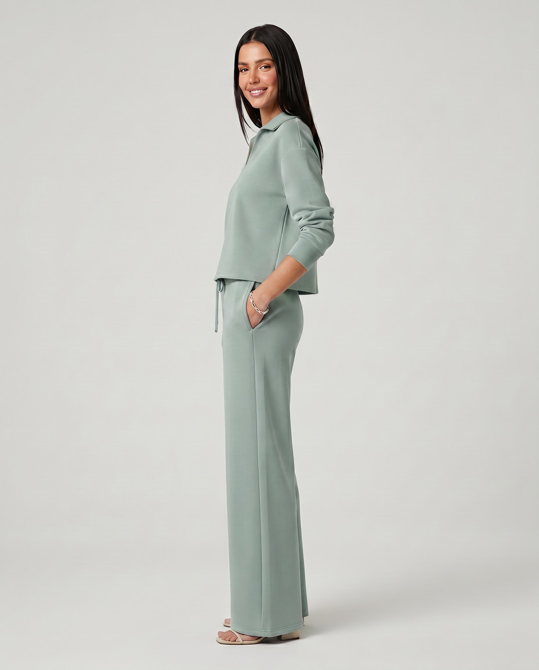 Ariana | Two-Piece Set with Wide-Leg Trousers