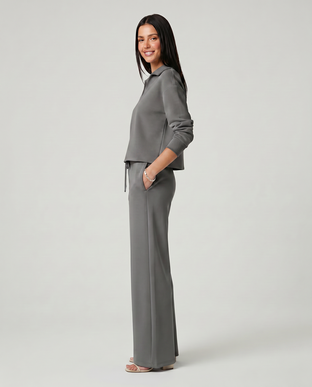 Ariana | Two-Piece Set with Wide-Leg Trousers