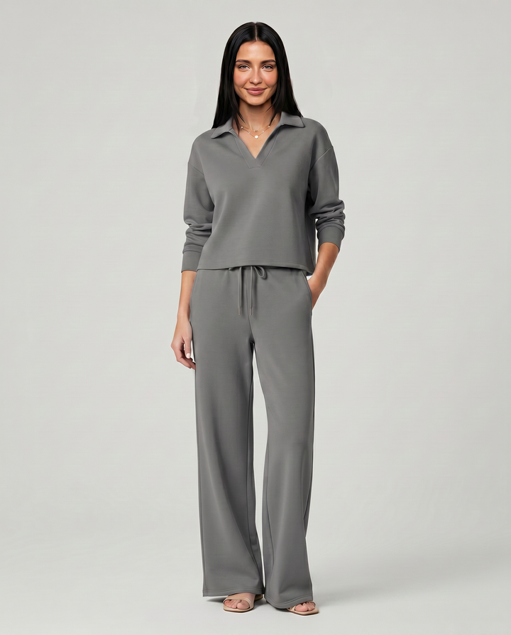 Ariana | Two-Piece Set with Wide-Leg Trousers