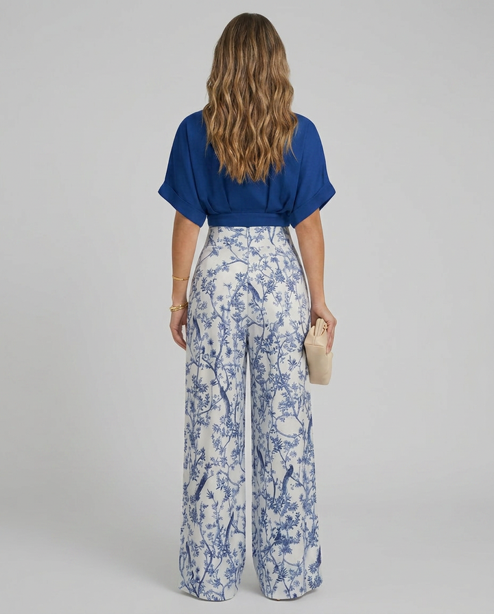 Irene | Two-Piece Set with Wide-Leg Trousers