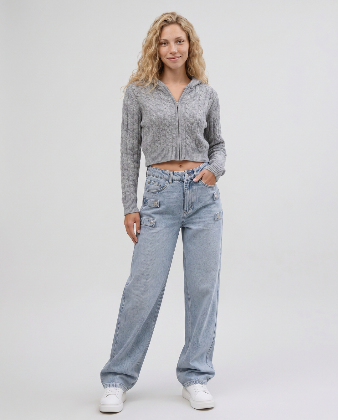 Nikki | Straight-Leg Jeans with Side Tabs