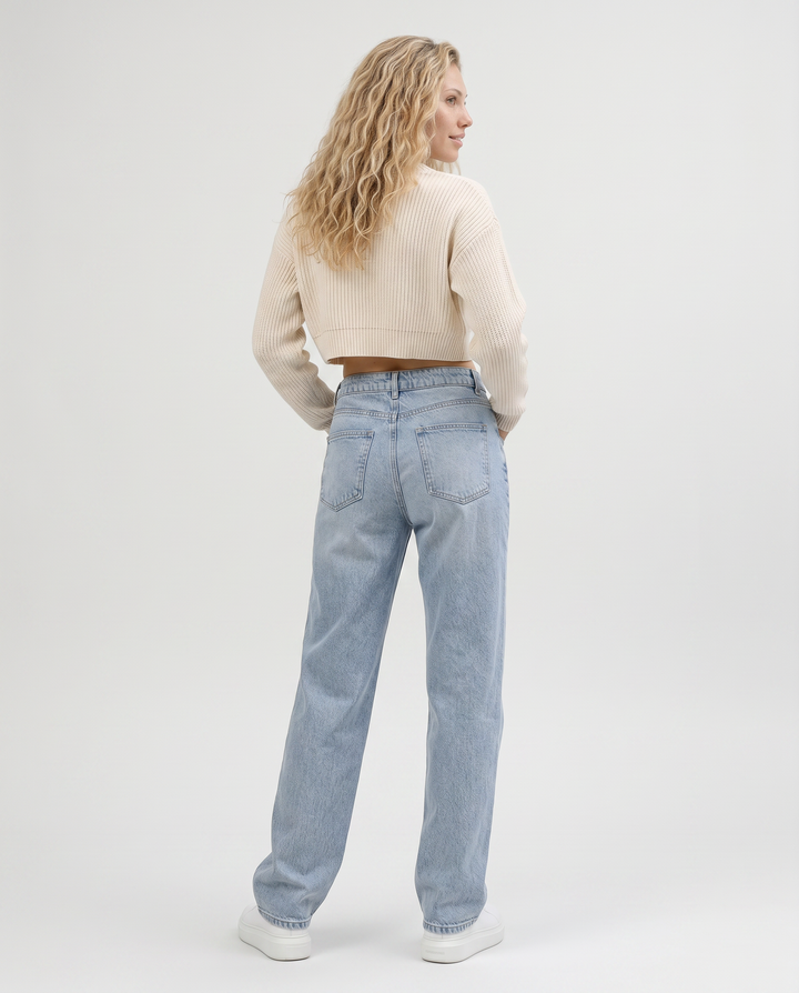 Nikki | Straight-Leg Jeans with Side Tabs