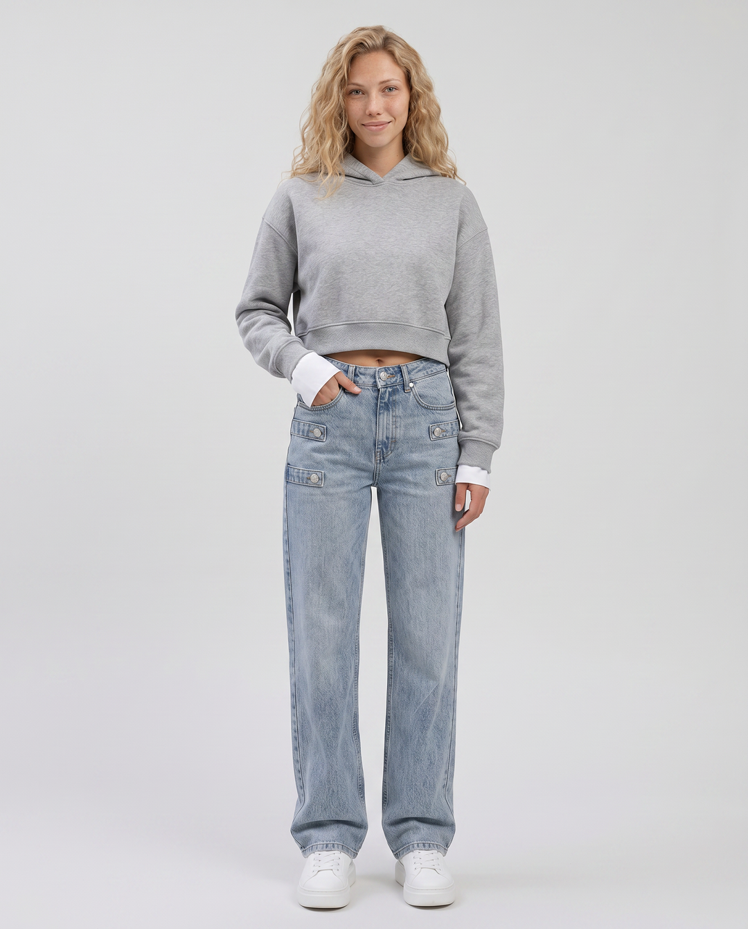 Nikki | Straight-Leg Jeans with Side Tabs