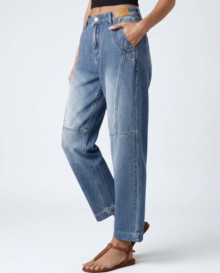 Marilyn | Straight-Leg Jeans with Seam Detailing