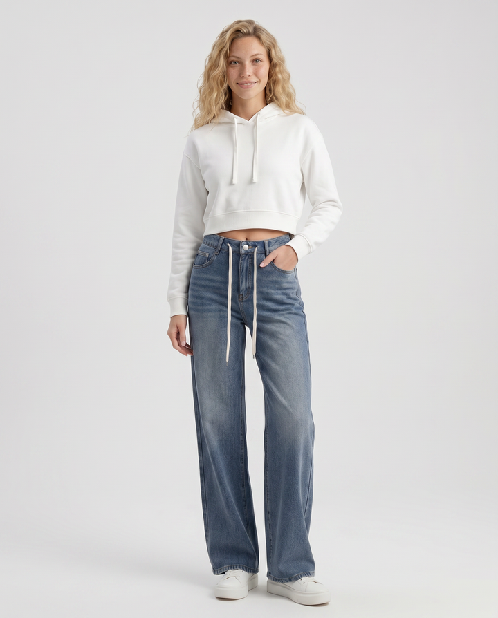 Cassie | Straight-Leg Jeans with High Waist
