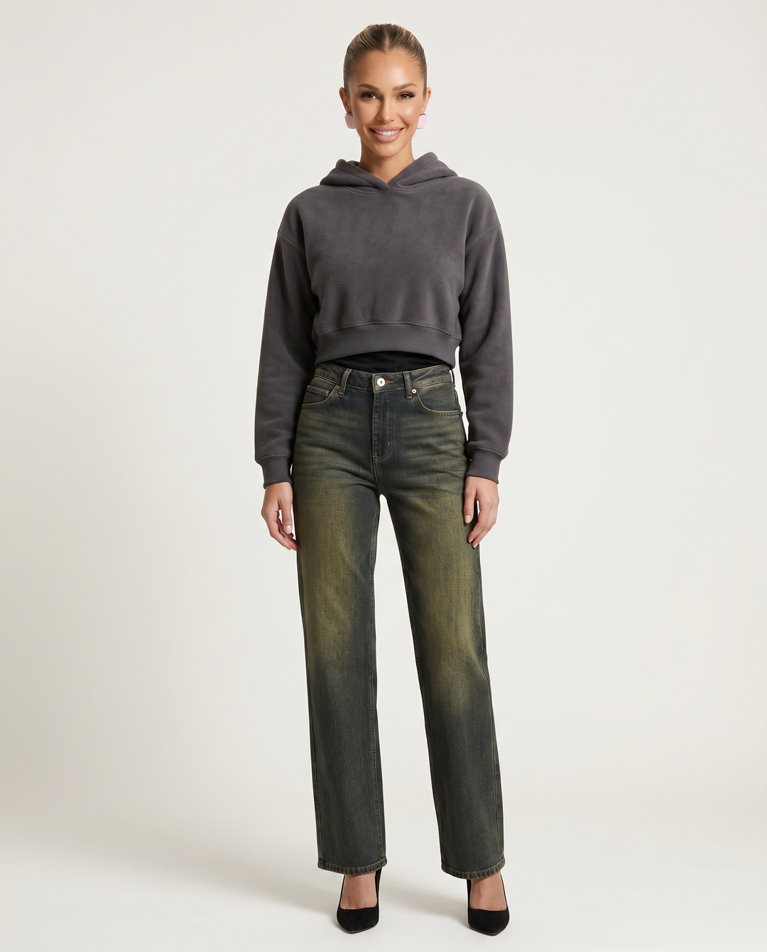 Mae | Straight-Leg Jeans with High Waist