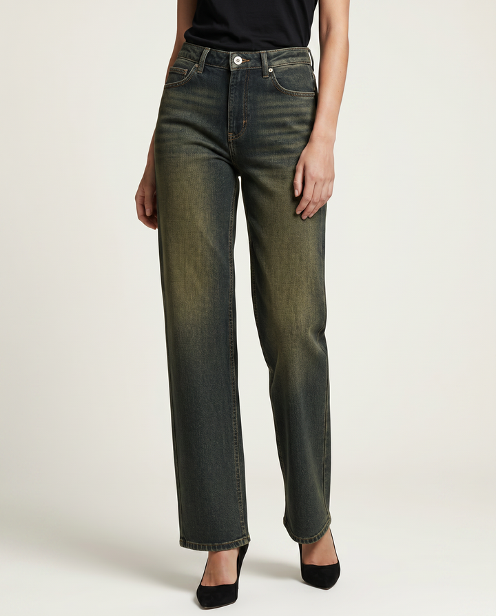 Mae | Straight-Leg Jeans with High Waist