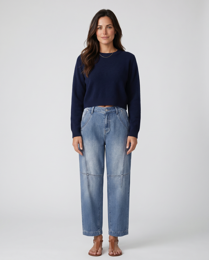 Corinne | Straight-Leg Jeans with Mid Waist
