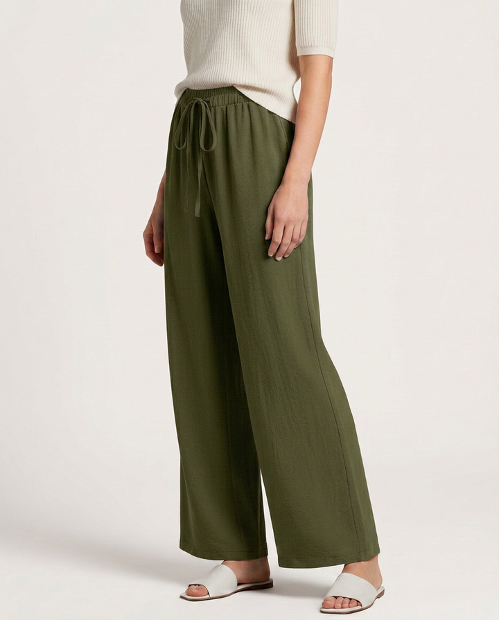 Candice | Wide-Leg Trousers with Drawstring Waist