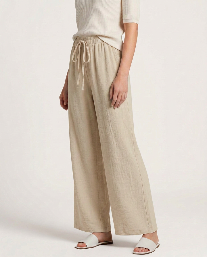 Candice | Wide-Leg Trousers with Drawstring Waist