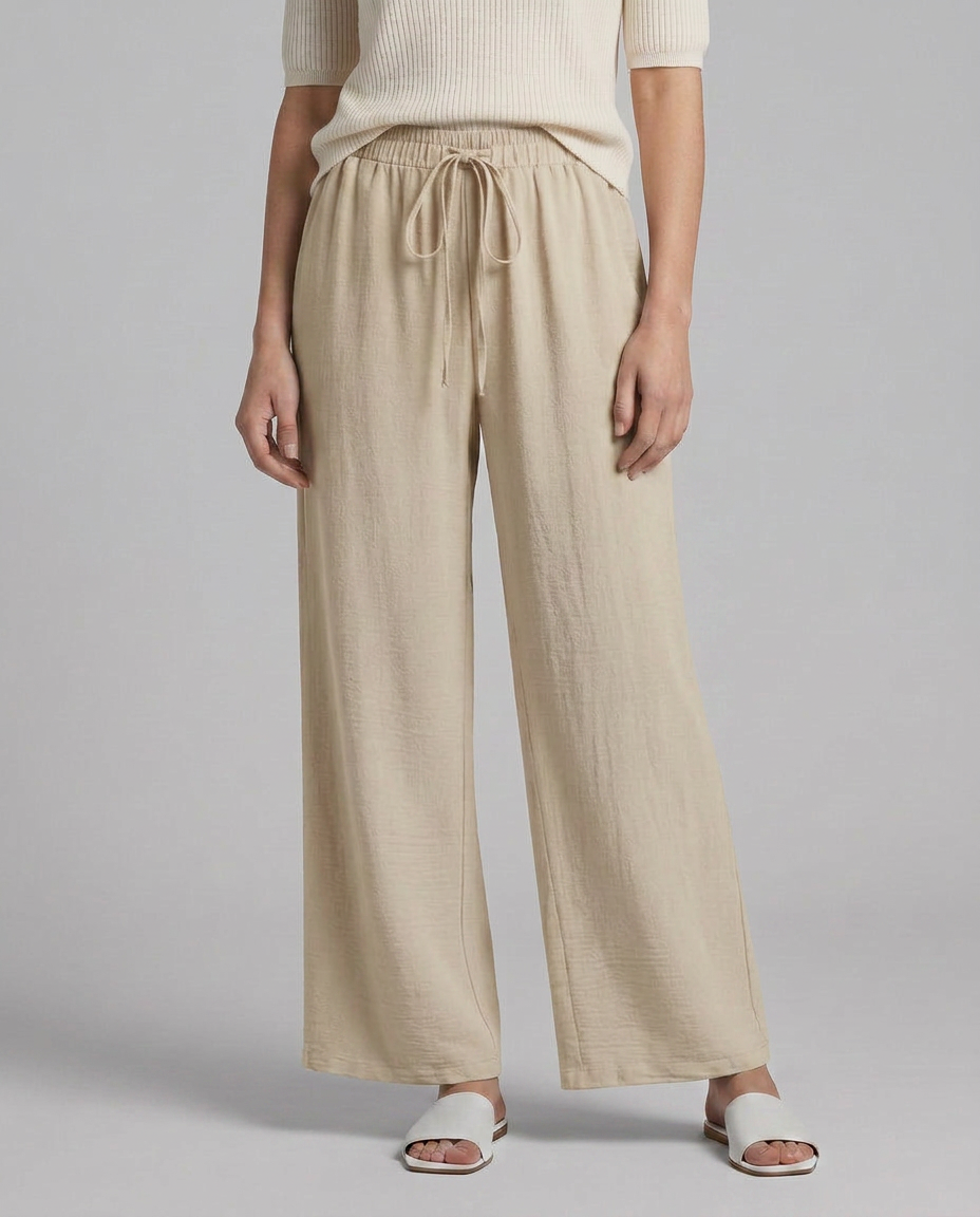 Candice | Wide-Leg Trousers with Drawstring Waist