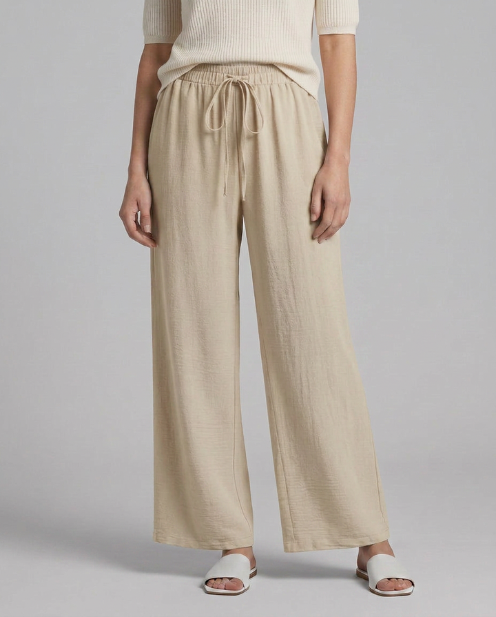 Candice | Wide-Leg Trousers with Drawstring Waist