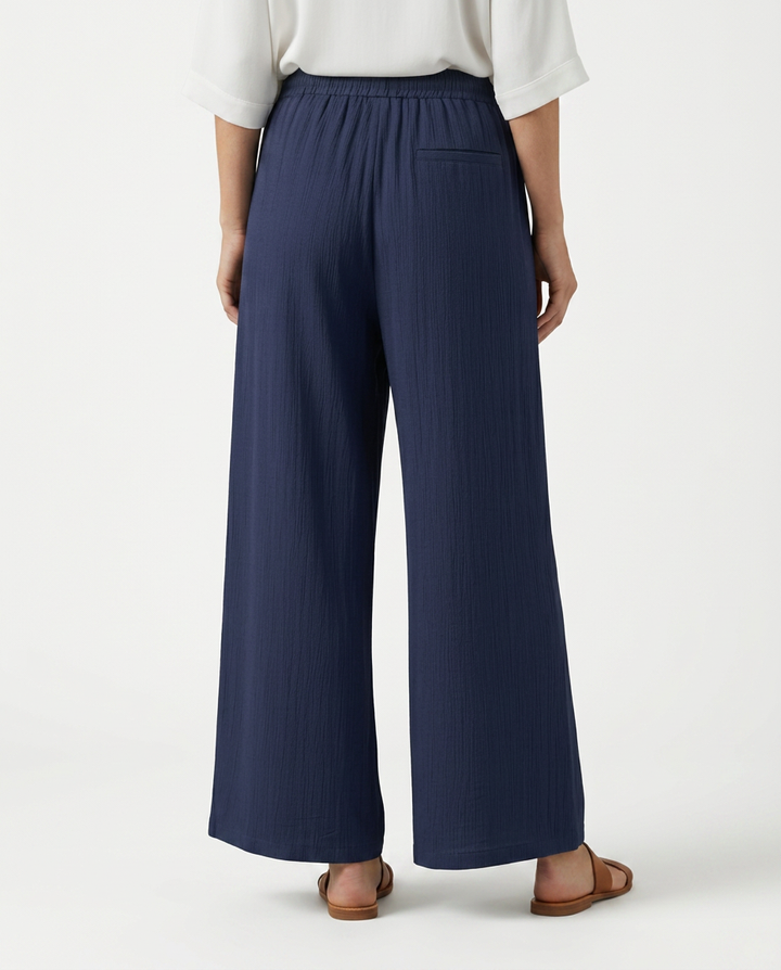 Gloria | Wide-Leg Trousers with Drawstring