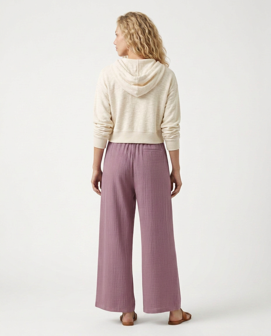 Gloria | Wide-Leg Trousers with Drawstring