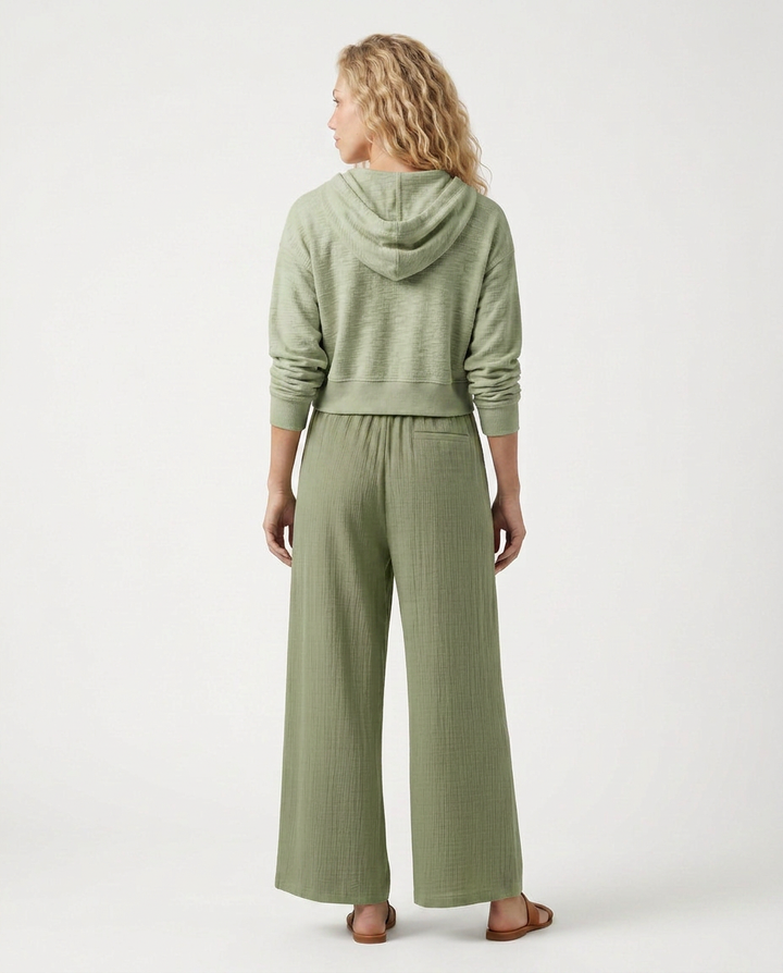 Gloria | Wide-Leg Trousers with Drawstring