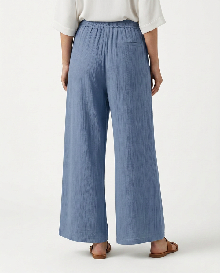 Gloria | Wide-Leg Trousers with Drawstring