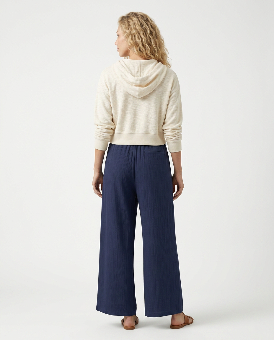 Gloria | Wide-Leg Trousers with Drawstring