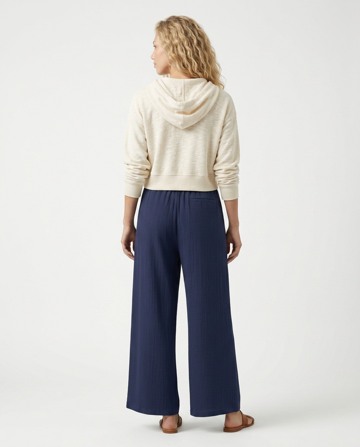 Gloria | Wide-Leg Trousers with Drawstring