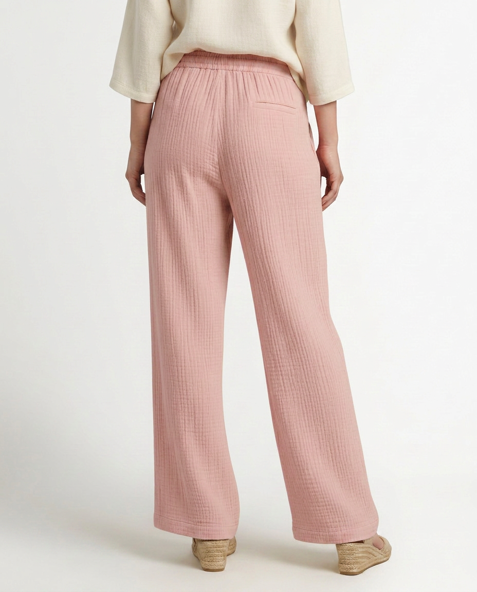 Tiffany | Wide-Leg Trousers with Elastic Waist