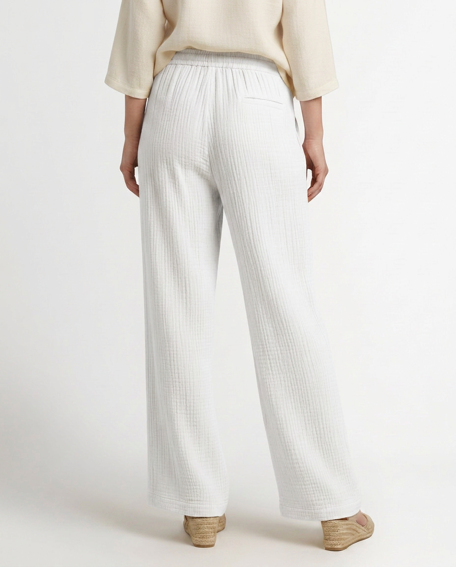 Tiffany | Wide-Leg Trousers with Elastic Waist