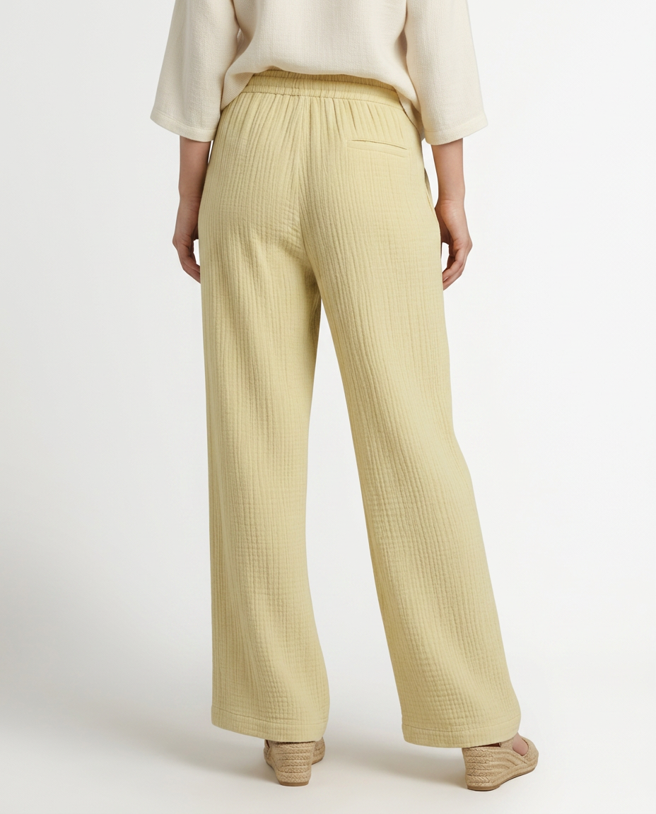Tiffany | Wide-Leg Trousers with Elastic Waist
