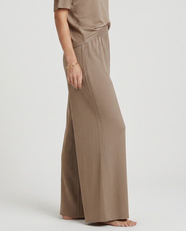 Kristin | Wide-Leg Trousers with Elastic Waist