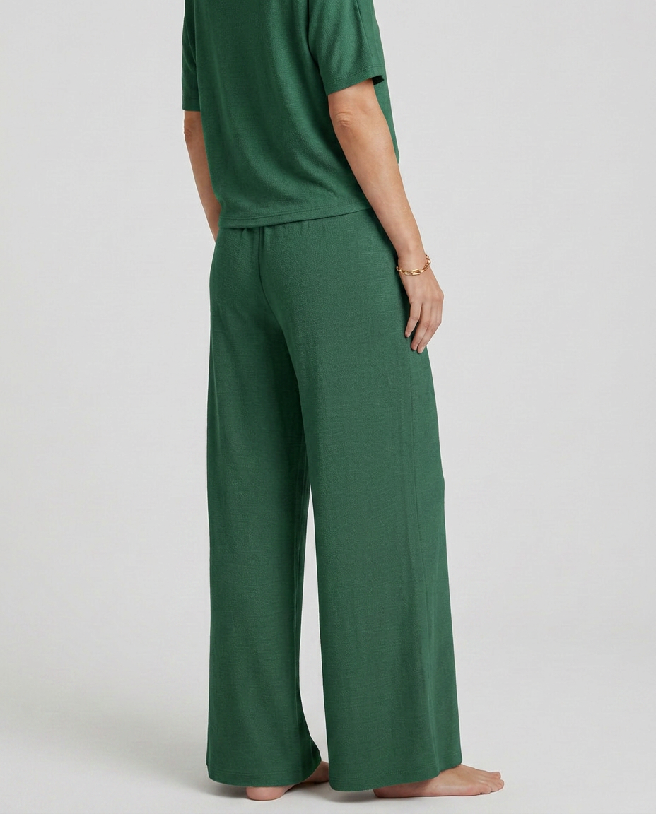 Kristin | Wide-Leg Trousers with Elastic Waist