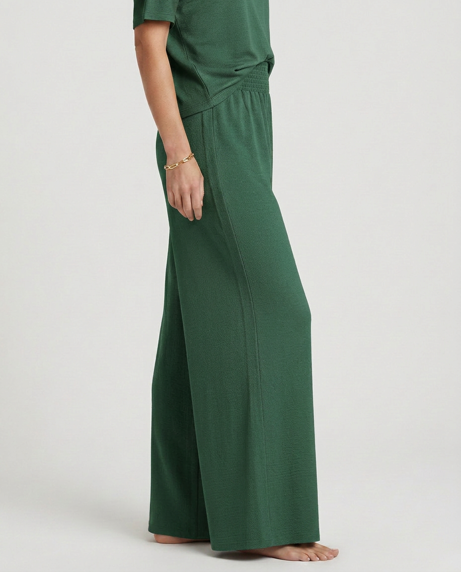 Kristin | Wide-Leg Trousers with Elastic Waist