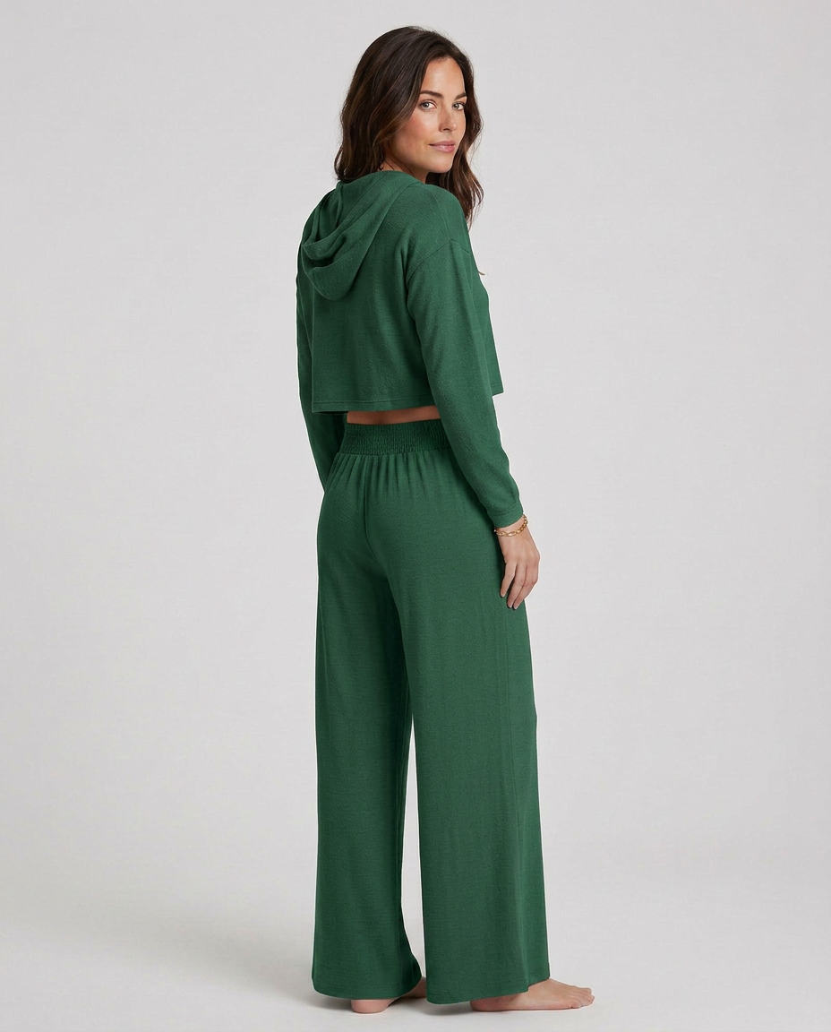 Kristin | Wide-Leg Trousers with Elastic Waist