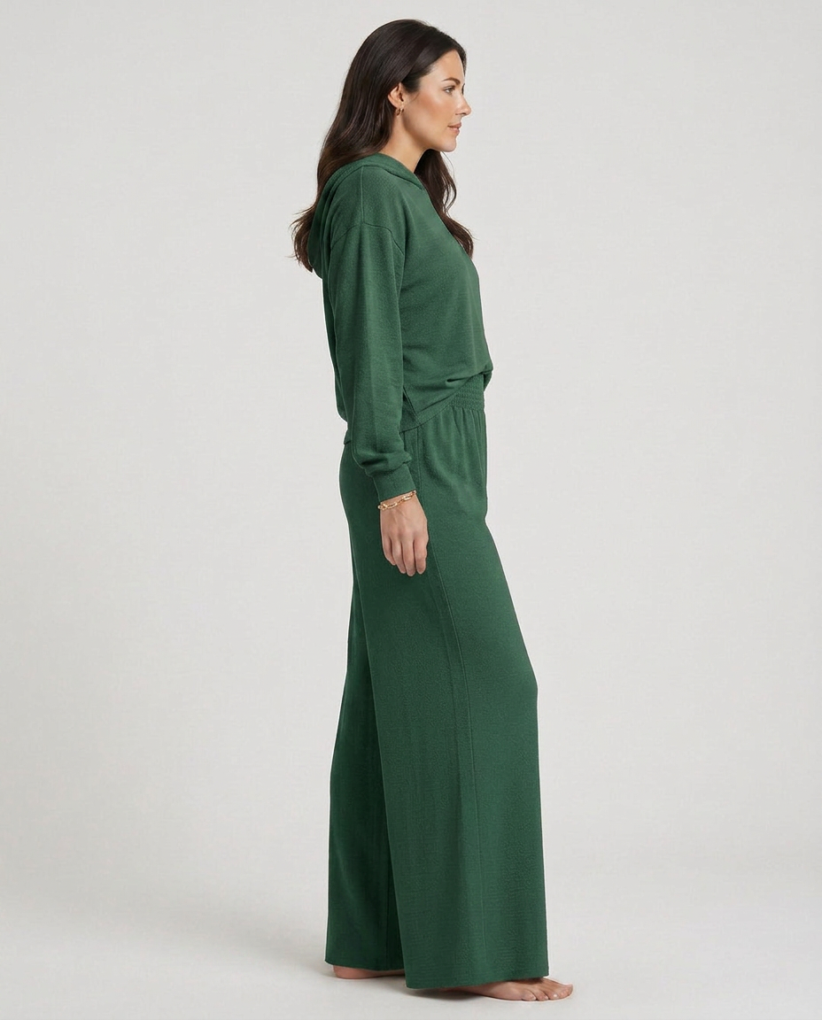 Kristin | Wide-Leg Trousers with Elastic Waist
