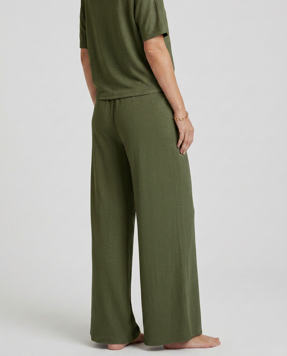 Kristin | Wide-Leg Trousers with Elastic Waist