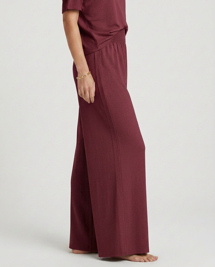 Kristin | Wide-Leg Trousers with Elastic Waist