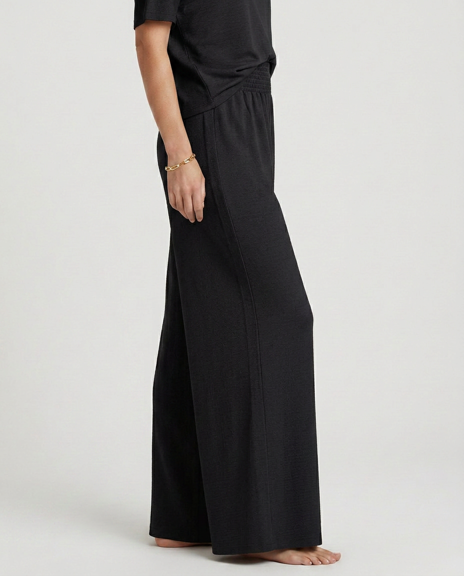 Kristin | Wide-Leg Trousers with Elastic Waist