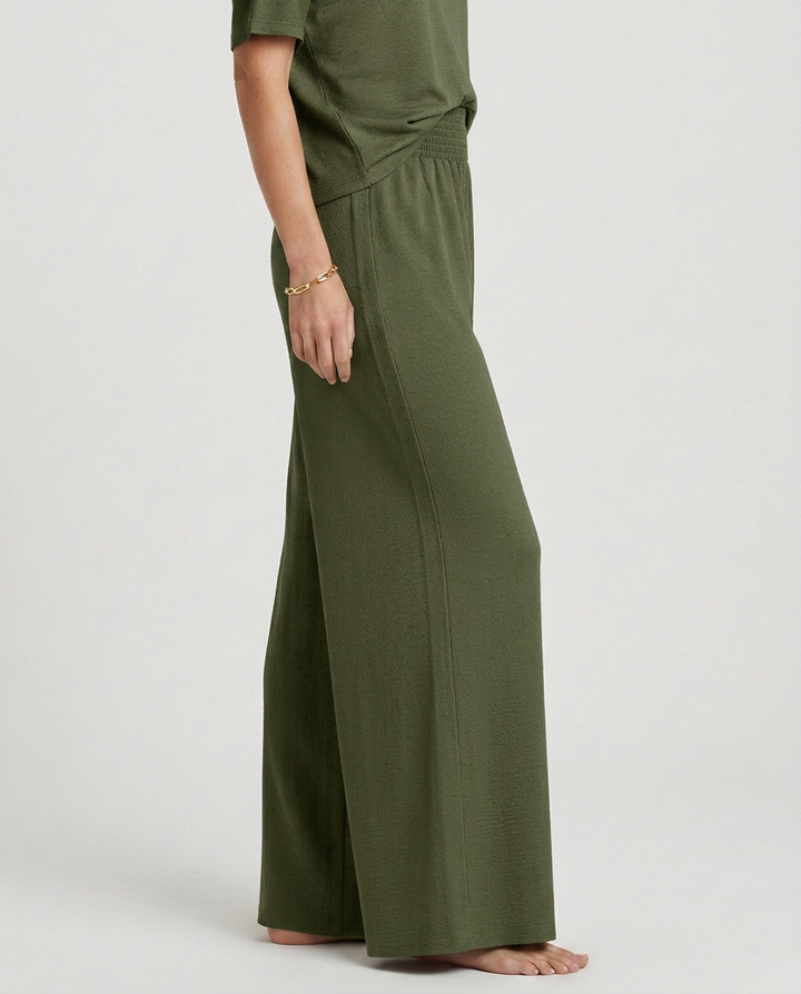 Kristin | Wide-Leg Trousers with Elastic Waist