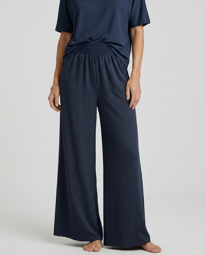 Kristin | Wide-Leg Trousers with Elastic Waist